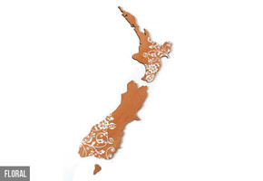 NZ Kiwiana Wall Map – Six Styles