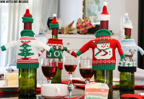 Christmas Wine Bottle Sweater
