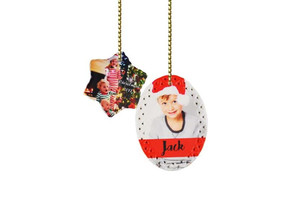 2 Personalised Christmas Ornaments