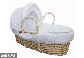 Natural Moses Basket & Linen Set