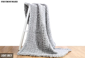 Chunky Knit Woollen Blanket