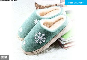 Cosy Snowflake Slippers
