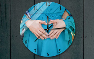 Personalised Photo Clock - Options for Metal or Acrylic, Round or Square incl. Nationwide Delivery