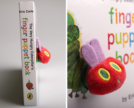 the hungry caterpillar finger puppet book
