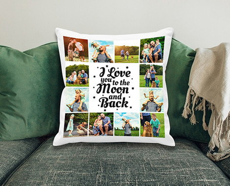 Standard Personalised Cushion Cover incl. Nationwide Delivery - Option for Premium Cover Available