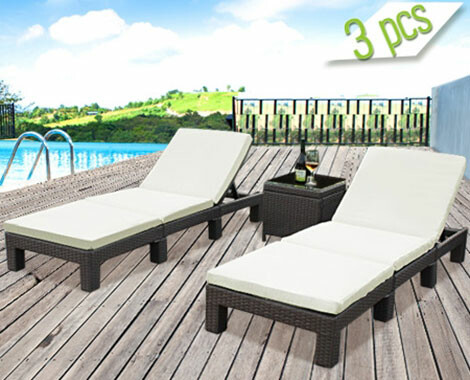 Three Piece Sun Lounger Set Grabone Store