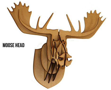 Laser-Cut MDF Deer Head - GrabOne Store