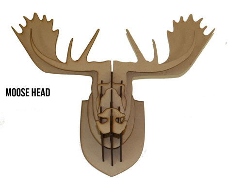 Laser-Cut MDF Deer Head - GrabOne Store