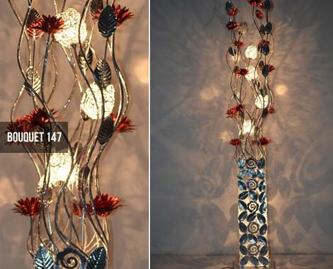 Metal Flower Floor Lamp Grabone From 99 For A Handmade Metal Flower Floor Lamp