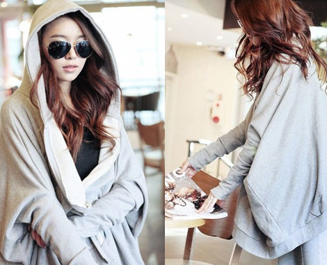 Womens Oversized Grey Hoodie | Fashion Ql